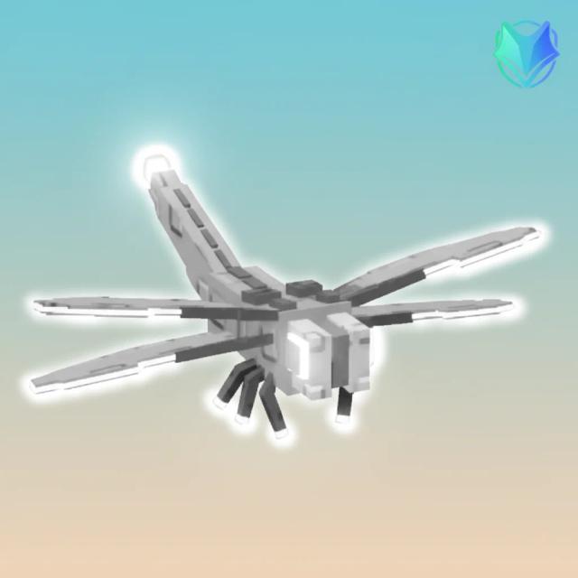 silver-dragonfly, Legendary, Item from seed-stages-event, Grow a Garden, Original illustration by Tradekitsune.com