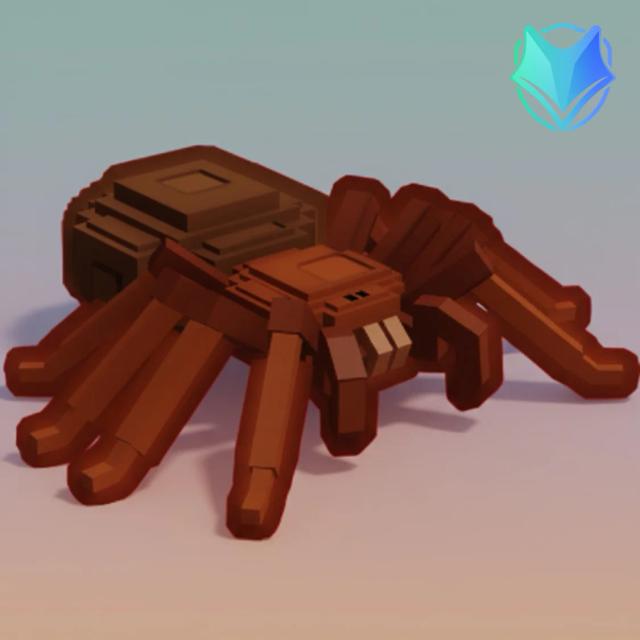 trapdoor-spider, Legendary, Item from smithing, Grow a Garden, Original illustration by Tradekitsune.com