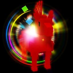 Rainbow Show Pony